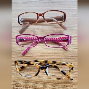 Set Of 3 Womens Eyeglass Frames Set